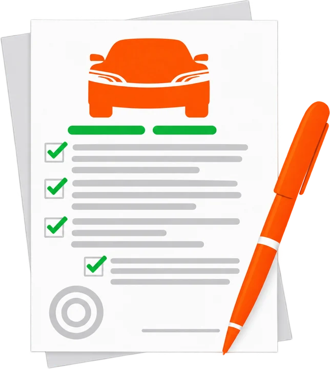 Checked car history document